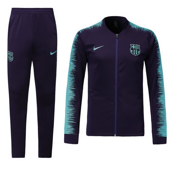 Chandal Niños Barcelona 2018-2019 Negro Azul